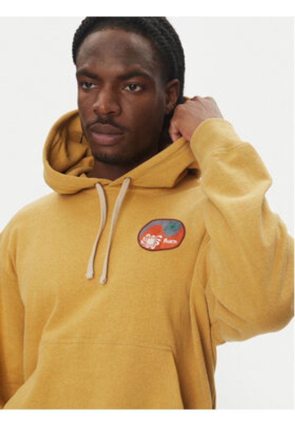 RVCA Bluza 23A411503 Żółty Regular Fit. Kolor: żółty. Materiał: bawełna