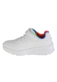 skechers - Buty do chodzenia dla dzieci Skechers Uno Lite. Kolor: biały. Materiał: syntetyk, tkanina, materiał. Sport: turystyka piesza