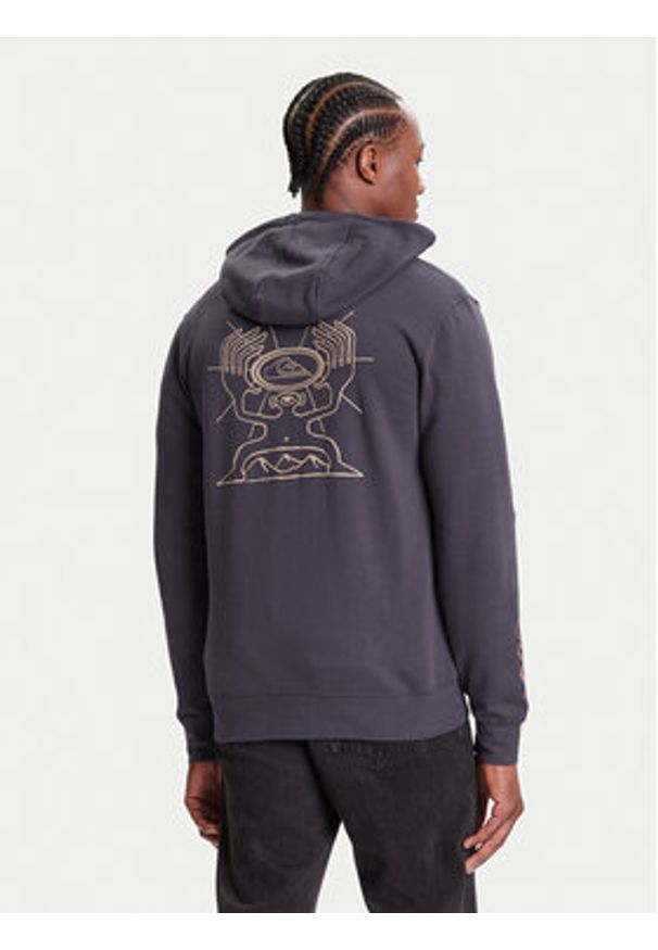 Quiksilver Bluza EQYFT05133-KSH0 Granatowy Regular Fit. Kolor: niebieski. Materiał: bawełna