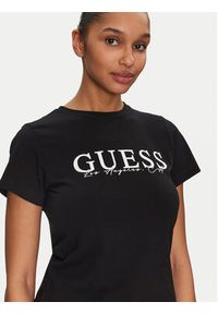 Guess T-Shirt V5GI15 J1314 Czarny Slim Fit. Kolor: czarny. Materiał: bawełna #4