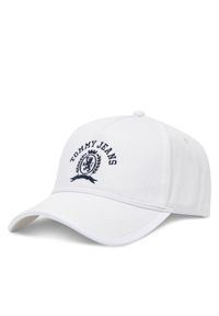 Tommy Jeans Czapka z daszkiem Cool Summer AW0AW17315 Écru. Materiał: materiał, bawełna
