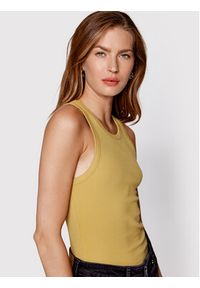 Samsoe & Samsoe - Samsøe Samsøe Top Alexo F00001111 Brązowy Slim Fit. Kolor: brązowy. Materiał: bawełna #3