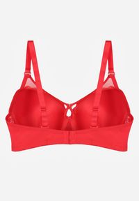 Born2be - Czerwony Koronkowy Biustonosz Ozdobiony Cyrkoniowym Sercem Galirope. Kolor: czerwony. Materiał: koronka. Wzór: aplikacja #2