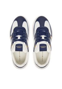 TOMMY HILFIGER - Tommy Hilfiger Sneakersy Modern Runner Shiny Leather FW0FW09413 Granatowy. Kolor: niebieski. Materiał: skóra #3