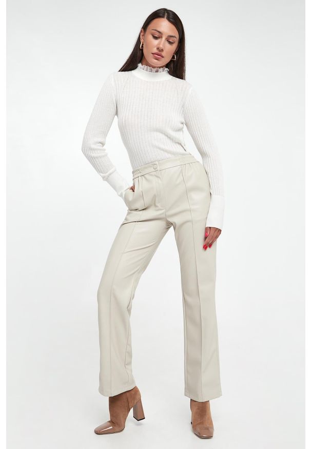 Twinset Milano - Sweter damski z falbaną TWINSET