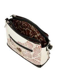 Pomarańczowa Oryginalna Listonoszka Damska Anekke Seria Alma. Kolor: pomarańczowy. Wzór: napisy, nadruk. Sezon: jesień. Dodatki: z breloczkiem. Styl: klasyczny, casual, elegancki. Rodzaj torebki: na ramię #2