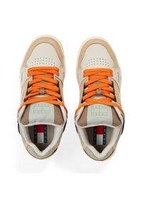 Tommy Jeans Sneakersy Tjm Leather Skater Tongue EM0EM01260 Beżowy. Kolor: beżowy #4