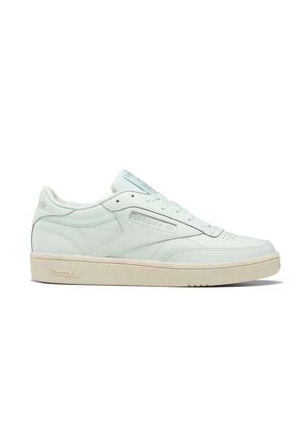Buty do chodzenia damskie Reebok Club C 85. Zapięcie: sznurówki. Kolor: biały. Materiał: tkanina, materiał, skóra, syntetyk. Szerokość cholewki: normalna. Model: Reebok Club. Sport: turystyka piesza