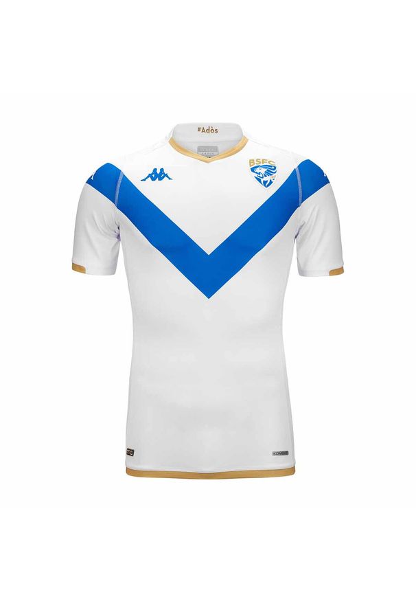 Kappa - Koszulka Wyjazdowa Brescia Pro 2023/24. Kolor: wielokolorowy, niebieski, biały. Sport: piłka nożna