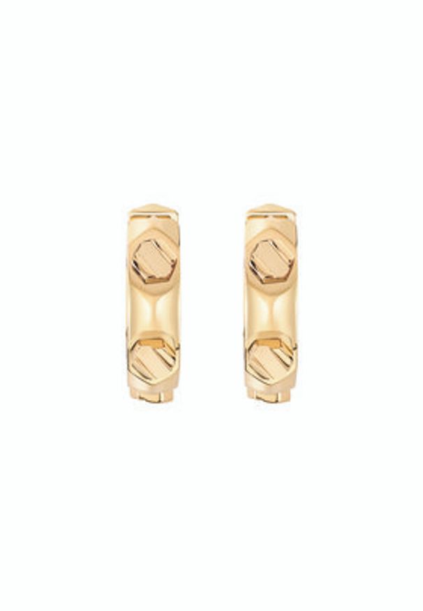 Philipp Plein - PHILIPP PLEIN Kolczyki The Plein Cuff PJ1EA22EU Złoty. Materiał: metalowe. Kolor: złoty