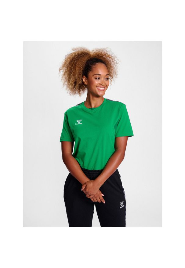 Koszulka damska Hummel Authentic. Kolor: zielony. Sport: piłka nożna