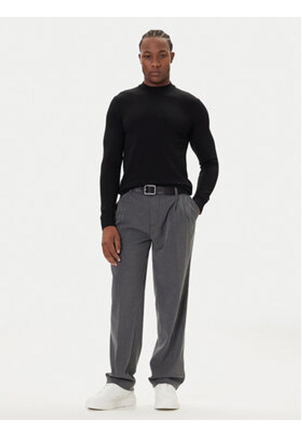 JOOP! Sweter 17 JK-07Davide 30032606 Czarny Modern Fit. Kolor: czarny. Materiał: wełna