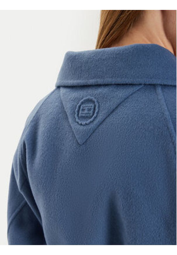 TOMMY HILFIGER - Tommy Hilfiger Płaszcz wełniany WW0WW43603 Niebieski Regular Fit. Kolor: niebieski. Materiał: wełna, syntetyk