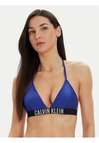 Calvin Klein Swimwear Góra od bikini KW0KW02387 Granatowy. Kolor: niebieski. Materiał: syntetyk #1