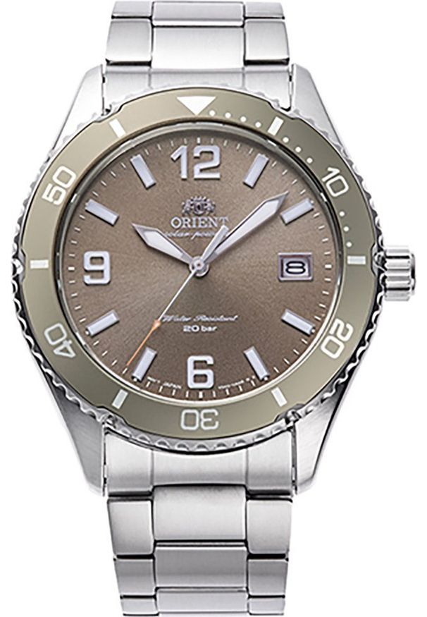 orient - Zegarek męski Orient RA-WJ0004Y10B srebrny. Kolor: srebrny