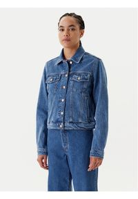 Tommy Jeans Kurtka jeansowa Classic DW0DW21414 Niebieski Regular Fit. Kolor: niebieski. Materiał: bawełna