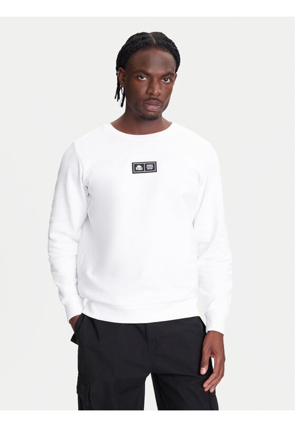 Kappa Bluza Authentic Nymphe 321Y1MW Biały Comfort Fit. Kolor: biały. Materiał: bawełna
