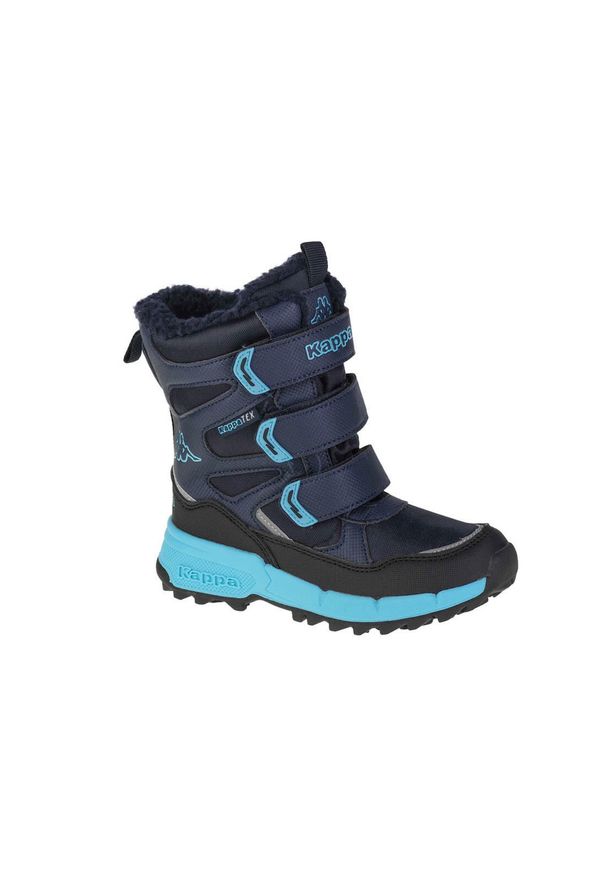Buty zimowe dziewczęce, Kappa Vipos Tex K. Kolor: niebieski. Sezon: zima. Styl: sportowy