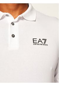 EA7 Emporio Armani Polo 8NPF05 PJM5Z 1100 Biały Regular Fit. Typ kołnierza: polo. Kolor: biały. Materiał: bawełna #4