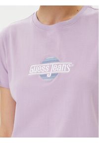Guess T-Shirt W5GI26 J1314 Fioletowy Regular Fit. Kolor: fioletowy. Materiał: bawełna #3