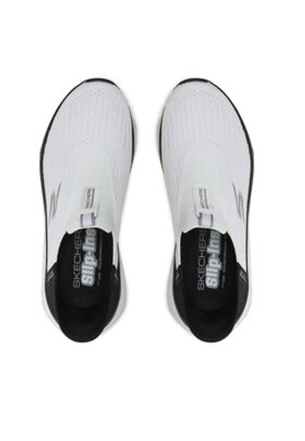 skechers - Skechers Sneakersy Smooth Transition 128571/WBK Biały. Kolor: biały. Materiał: materiał
