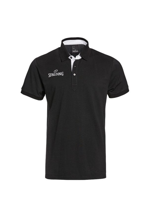 SPALDING - Polo Spalding Prime. Typ kołnierza: polo. Kolor: czarny. Styl: elegancki