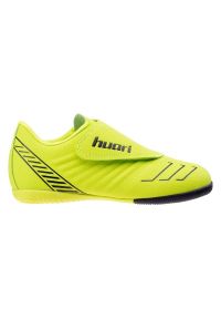 Buty piłkarskie Huari Pallo Jr 92800402381 żółte. Zapięcie: rzepy. Kolor: żółty. Materiał: syntetyk, guma. Sport: piłka nożna