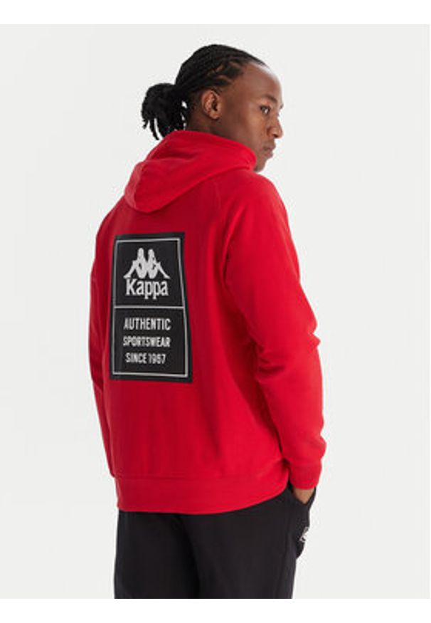 Kappa Bluza Authentic 321W7GW Czerwony Regular Fit. Kolor: czerwony. Materiał: bawełna