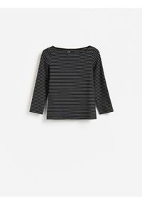 Reserved - Longsleeve z modalem - wielobarwny. Materiał: bawełna, dzianina. Długość rękawa: długi rękaw #1
