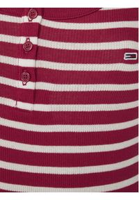 Tommy Jeans Sukienka codzienna Essential DW0DW19447 Czerwony Slim Fit. Okazja: na co dzień. Kolor: czerwony. Materiał: bawełna. Typ sukienki: proste. Styl: casual #6