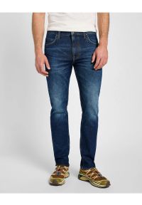 Lee - LEE MĘSKIE SPODNIE JEANSOWE RIDER MIDNIGHT BLUE 112355792