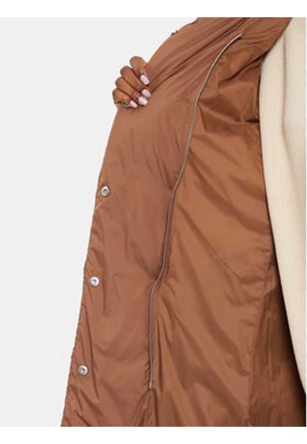 Pinko - PINKO Płaszcz zimowy Collirio 103828 A11M Brązowy Regular Fit. Kolor: brązowy. Materiał: syntetyk. Sezon: zima