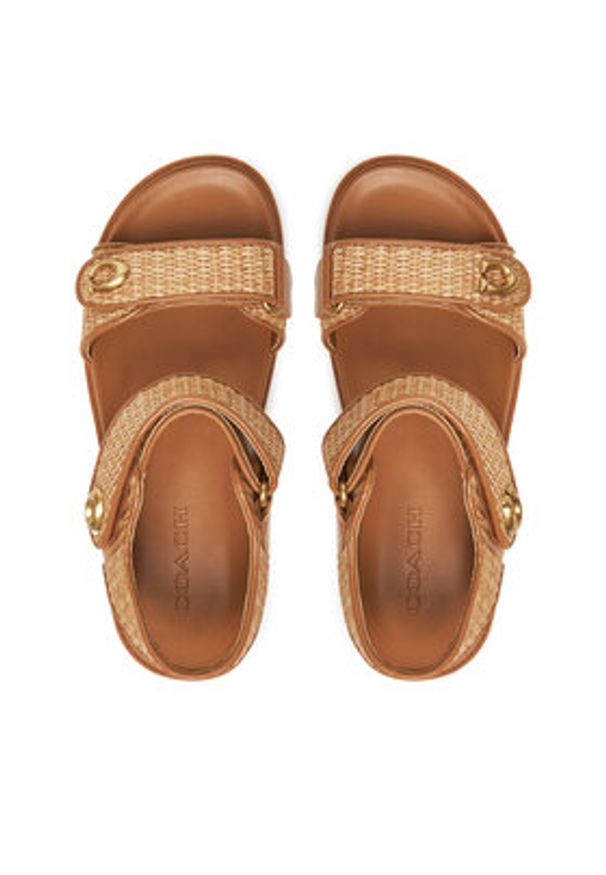 Coach Sandały Brynn CAR55 Brązowy. Kolor: brązowy. Materiał: syntetyk