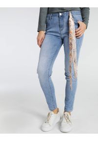 Unisono - SPODNIE - JEANSY 70-F3554Z JEANS. Materiał: jeans #1