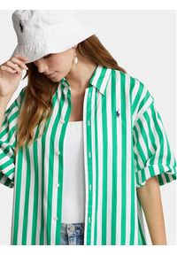 Polo Ralph Lauren Koszula Ss Ligh St 211925085002 Zielony Regular Fit. Typ kołnierza: polo. Kolor: zielony. Materiał: bawełna #3