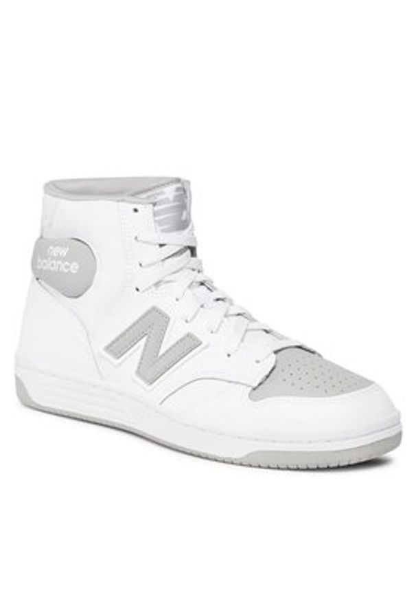 New Balance Sneakersy BB480SCD Biały. Kolor: biały. Materiał: skóra