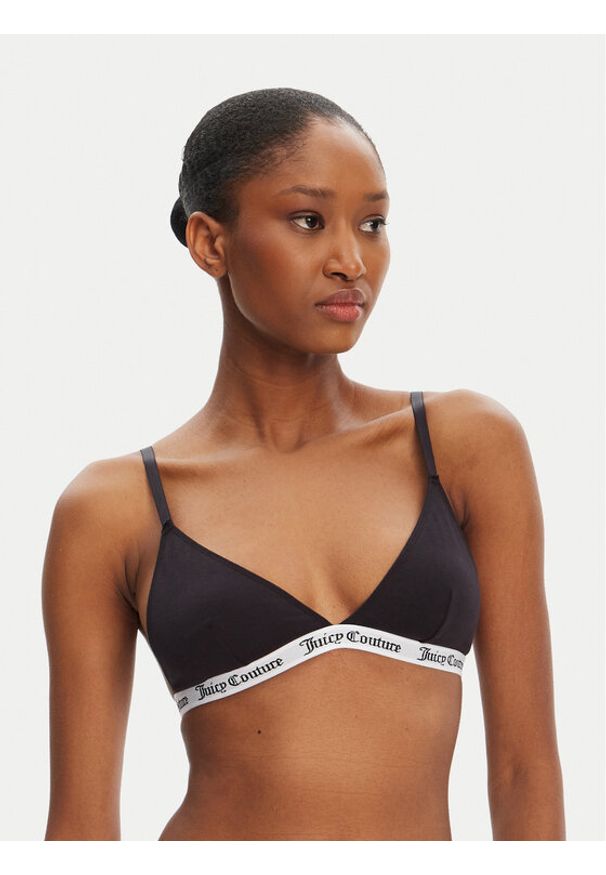 Juicy Couture Biustonosz braletka JCLQB224518 Czarny. Kolor: czarny. Materiał: bawełna