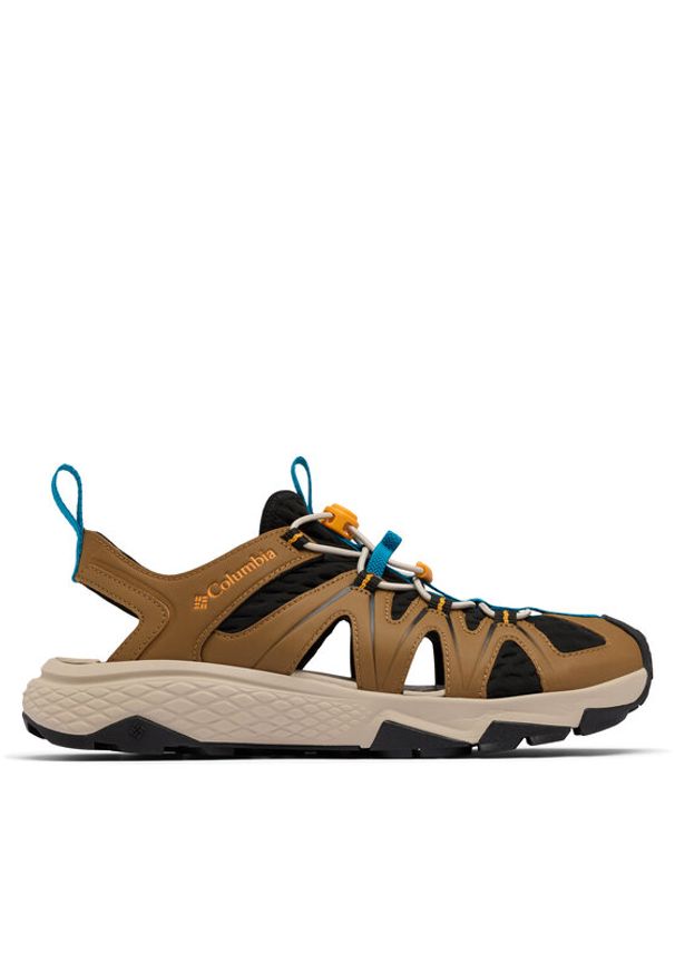 columbia - Columbia Sandały Peakfreak Rush™ Leather Sandal 2109471 Brązowy. Kolor: brązowy. Materiał: materiał