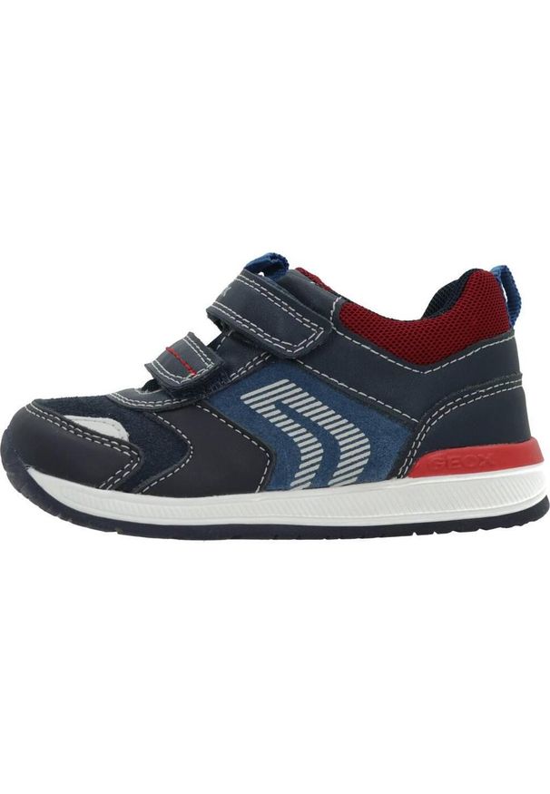 Geox - Buty GEOX B RISHON BOY Niebieski. Kolor: niebieski. Materiał: syntetyk, tkanina. Sport: turystyka piesza
