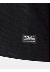 Replay Golf UK2507.000.G22230 Czarny Regular Fit. Typ kołnierza: golf. Kolor: czarny. Materiał: syntetyk #8