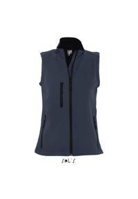 SOL'S - Damska kamizelka softshell sm Sol's Rallye. Kolor: niebieski. Materiał: softshell #1