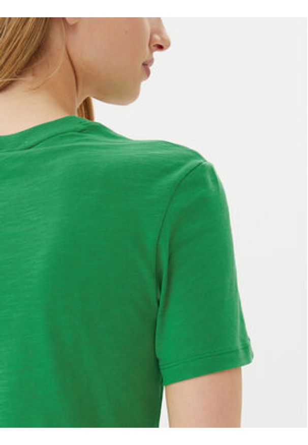 TOMMY HILFIGER - Tommy Hilfiger T-Shirt WW0WW44559 Zielony Regular Fit. Kolor: zielony. Materiał: bawełna