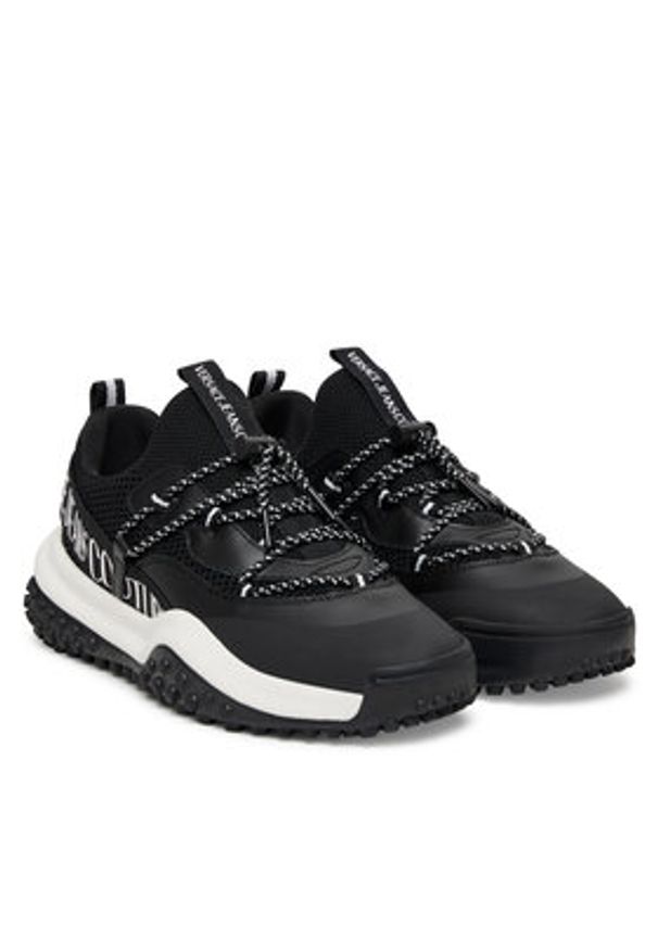 Versace Jeans Couture Sneakersy 79YA3SN2 ZSD01 Czarny. Kolor: czarny. Materiał: materiał