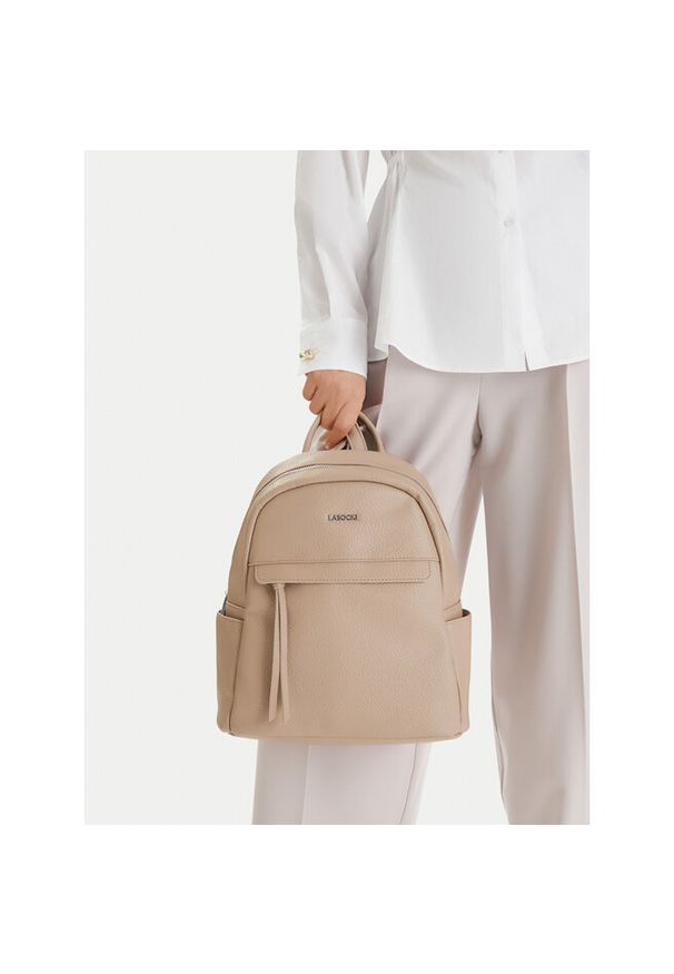 Plecak Lasocki. Kolor: beżowy