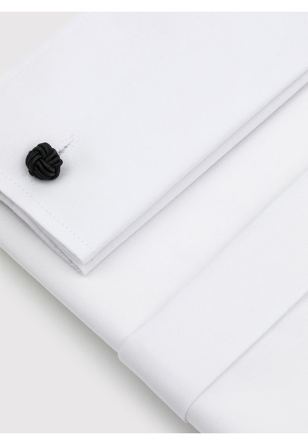 Pako Lorente - PAKO LORENTE - Biała koszula na spinki. Kolor: biały. Materiał: bawełna. Długość rękawa: długi rękaw. Długość: długie. Styl: elegancki