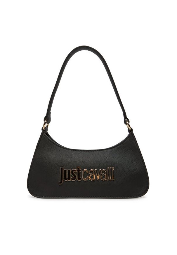 Just Cavalli Torebka 78RA4BB6 ZS766 Czarny. Kolor: czarny. Materiał: skórzane
