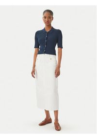 TOMMY HILFIGER - Tommy Hilfiger Kardigan WW0WW48482 Granatowy Slim Fit. Kolor: niebieski. Materiał: wiskoza #3