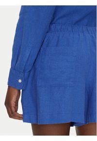 GAP - Gap Szorty materiałowe 713386-04 Niebieski Regular Fit. Kolor: niebieski. Materiał: len