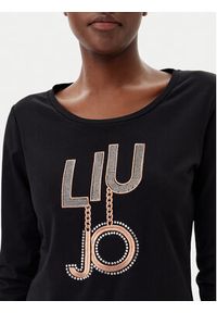 Liu Jo Sport Bluzka TF4206 JS088 Czarny Regular Fit. Kolor: czarny. Materiał: bawełna. Styl: sportowy #5