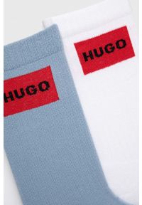 Hugo - HUGO skarpetki 2-pack męskie kolor niebieski. Kolor: niebieski #2